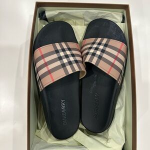 Burberry Classic Plaid Slides